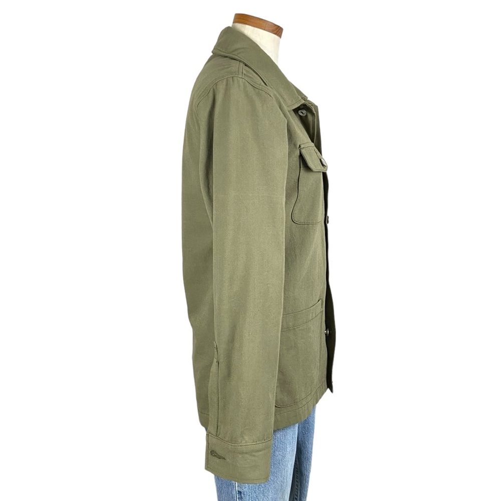 Gustin Army Green Canvas Chore Coat XS - Picture 7 of 13